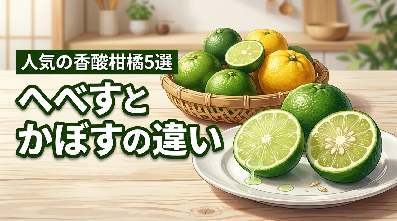 へべすとかぼすの違いをマスターして料理を格上げ！人気の香酸柑橘5選も一挙紹介