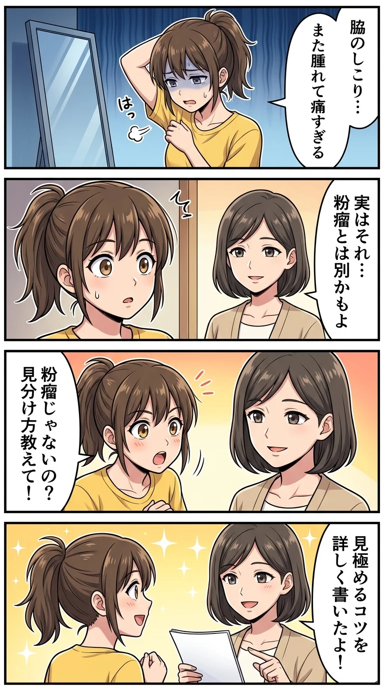 化膿性汗腺炎 粉瘤 違い
