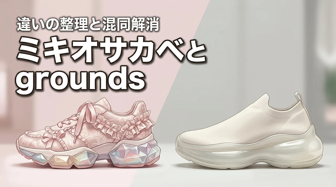 【納得】ミキオサカベとgroundsの違いを完全整理！中古市場の混同も解消