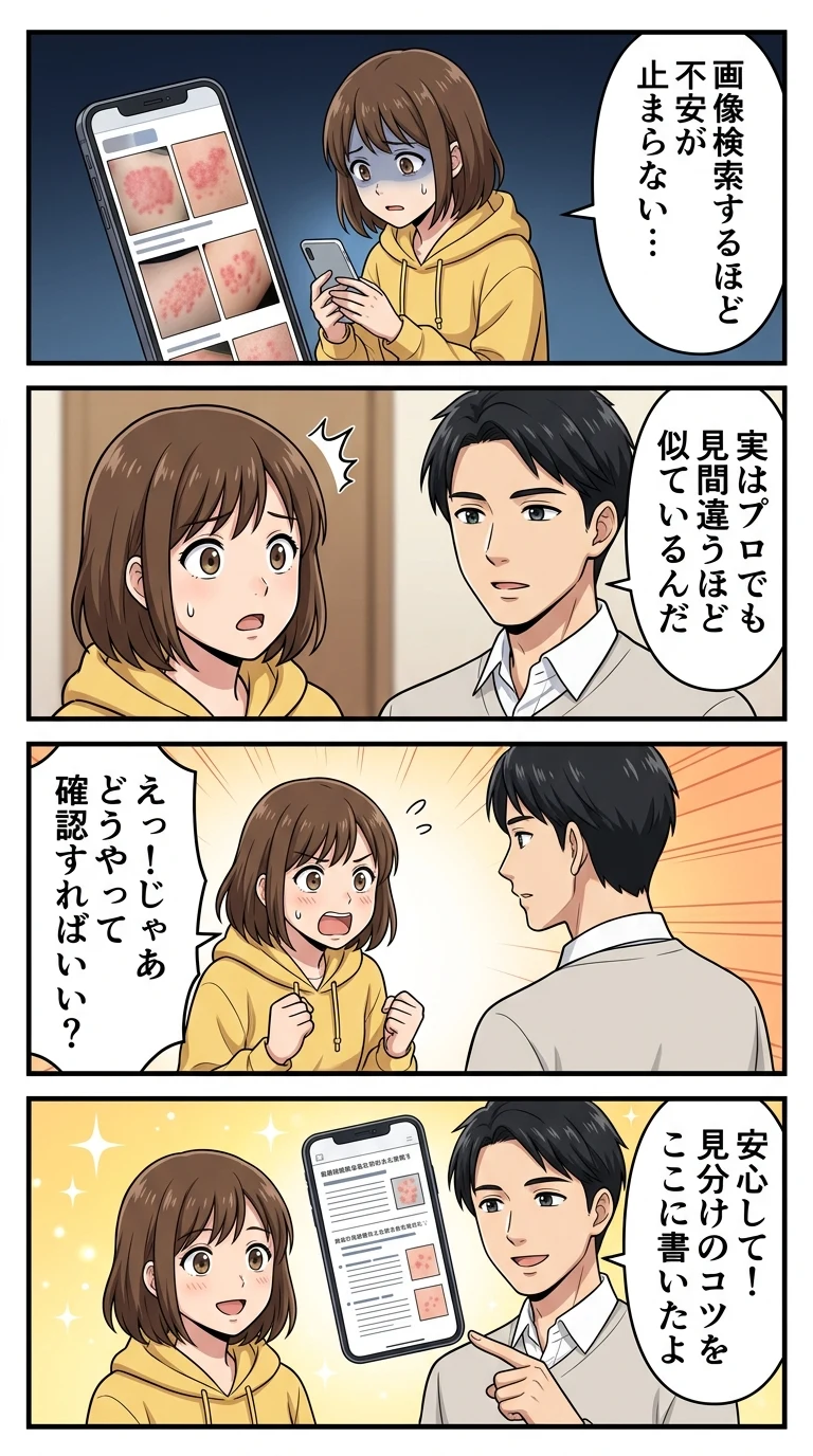 ジベル薔薇色粃糠疹 梅毒 違い