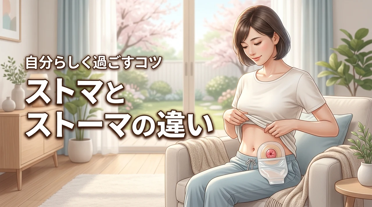 【ストマとストーマの違い】正しい基礎知識を身につけ、造設後も自分らしい生活を送るコツ