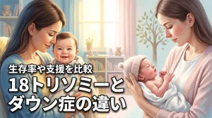 【18トリソミーとダウン症の違い】生存率や特徴を比較し診断後の医療支援を明確化