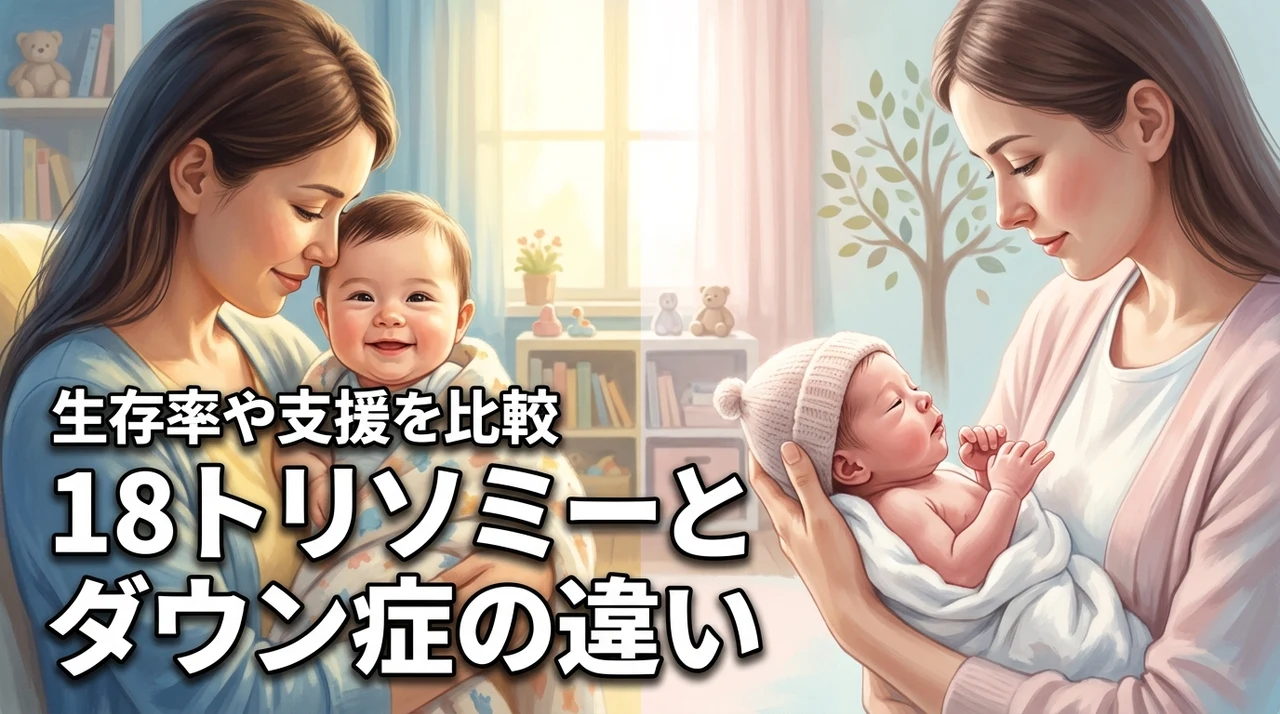 【18トリソミーとダウン症の違い】生存率や特徴を比較し診断後の医療支援を明確化
