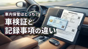 自動車検査証記録事項と車検証の違いは何？どっちを車内に保管すべきか徹底解明！