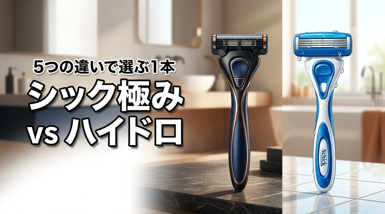 シックの極みとハイドロの違いは5つ！自分に最適な一本を選ぶ比較ガイド