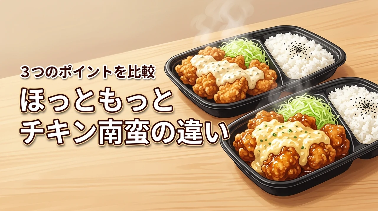 ほっともっとのチキン南蛮と九州チキン南蛮の3つの違いを比較！どっちを選ぶ？