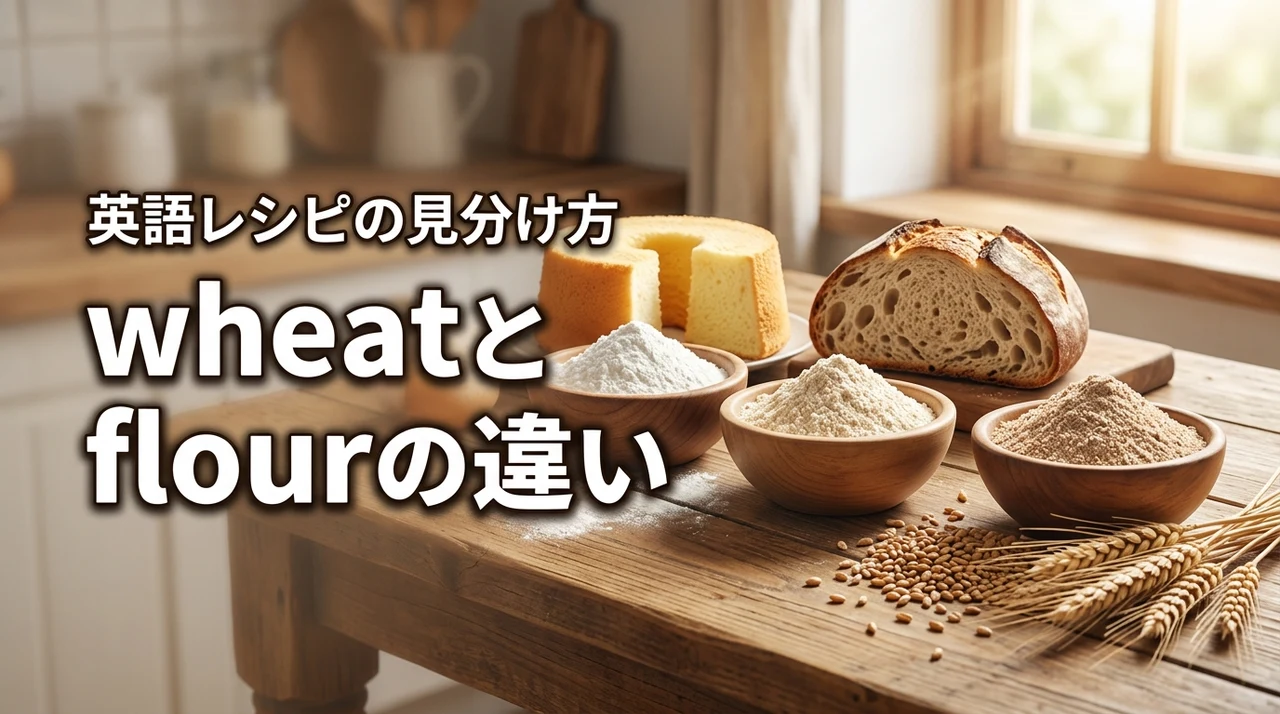 【wheatとflourの違い】英語レシピで迷う小麦粉の種類や見分け方は？