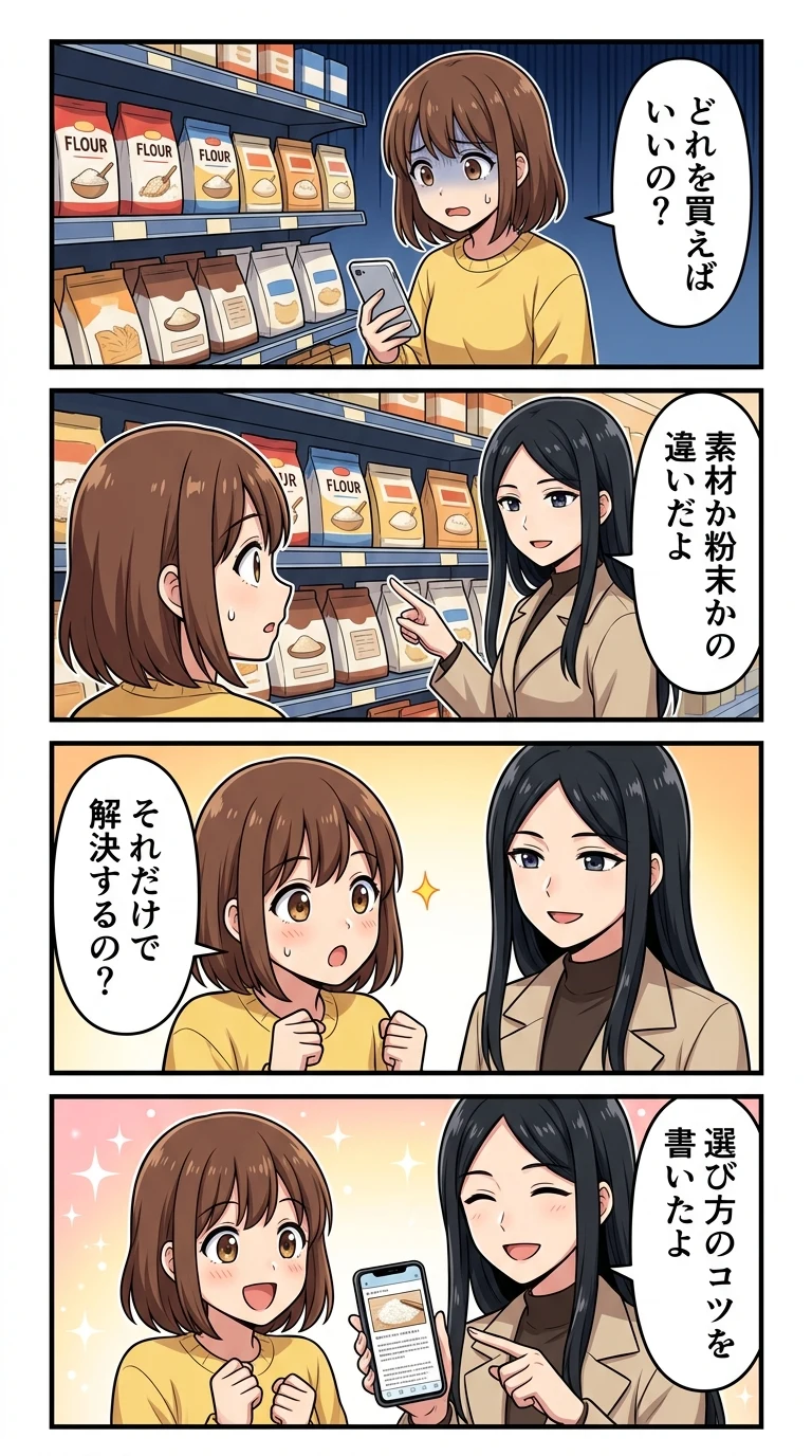 wheat flour 違い