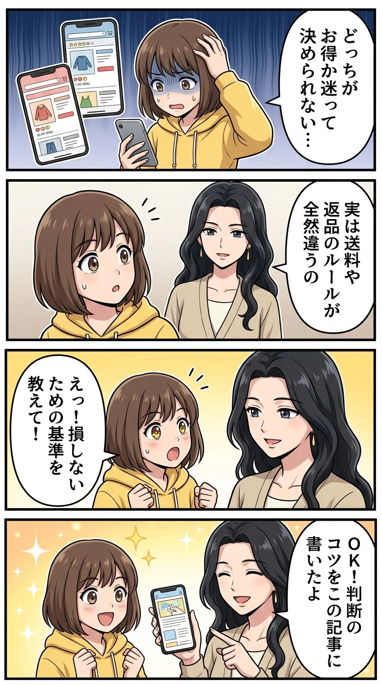 zozotown ヤフーショッピング 違い