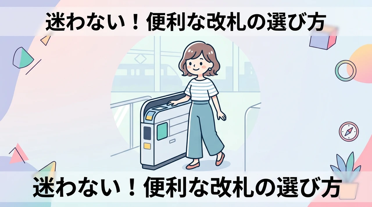 乗り換えや待ち合わせに便利な改札の選び方