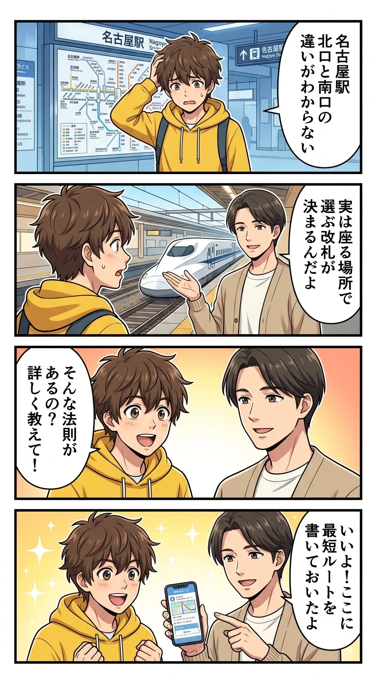 名古屋駅 新幹線 北口 南口 違い