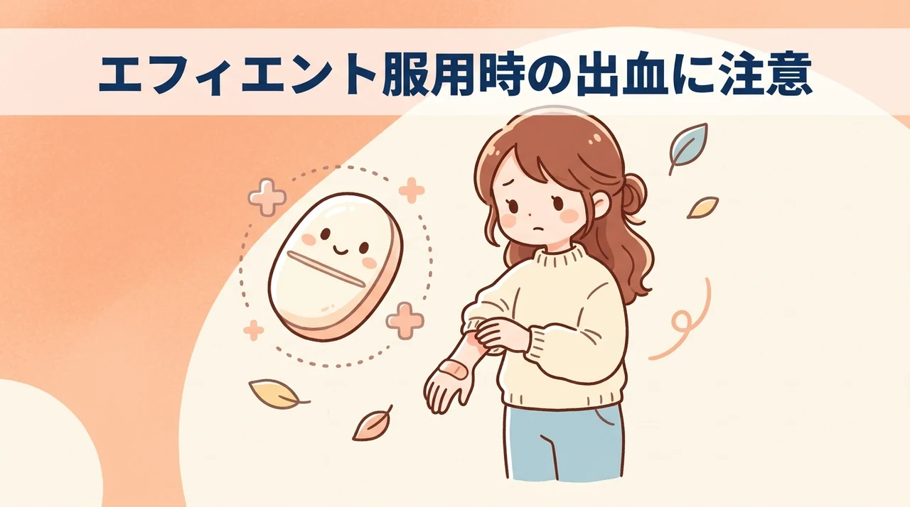 エフィエント服用時の出血リスクと注意点
