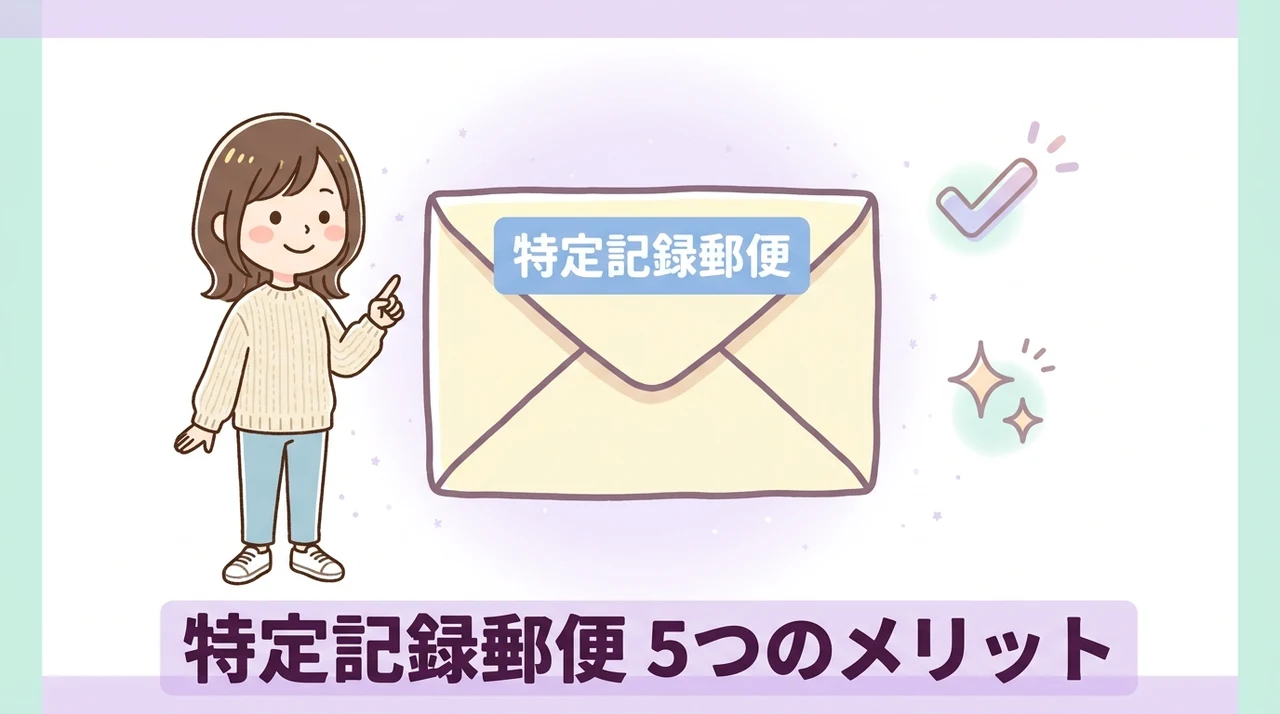 特定記録郵便を利用するメリット5つ