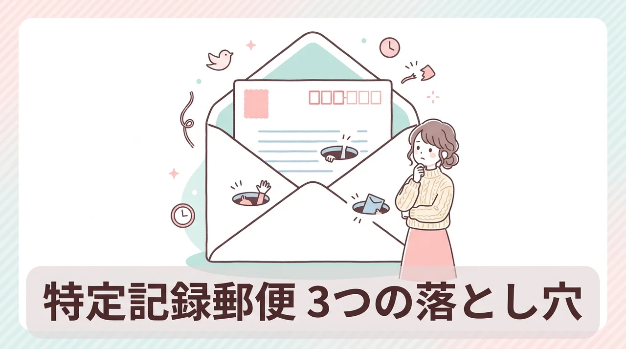 特定記録郵便のデメリット3つ