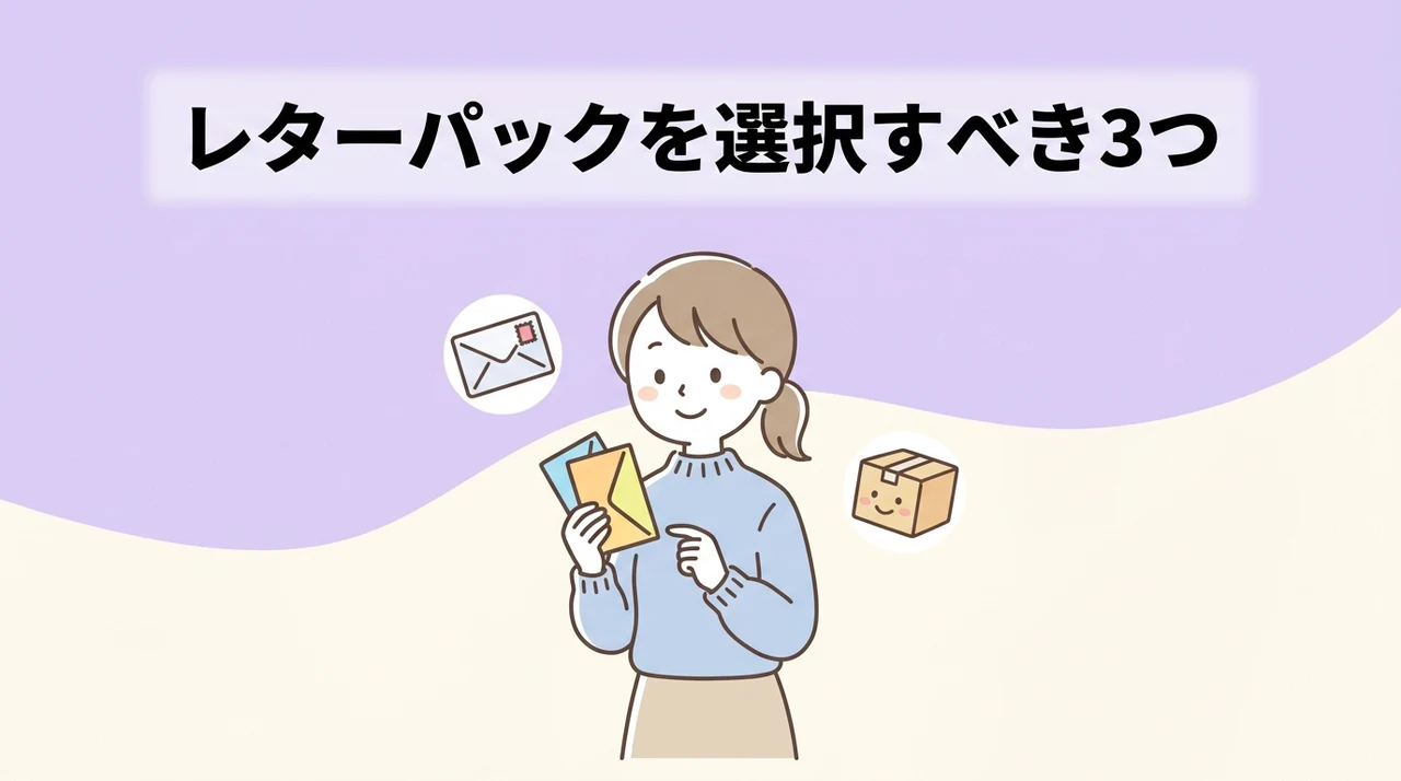 レターパックを選択すべき3つのケース