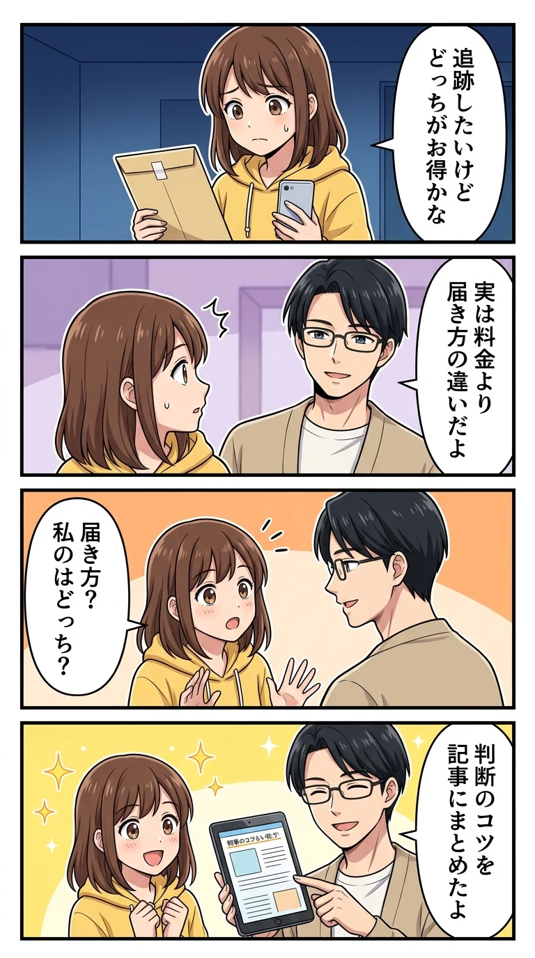 特定記録郵便 レターパック 違い