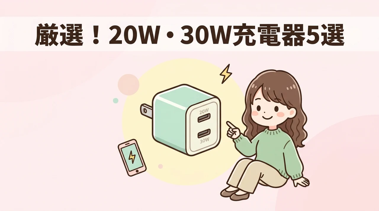20w・30wのおすすめ充電器5選