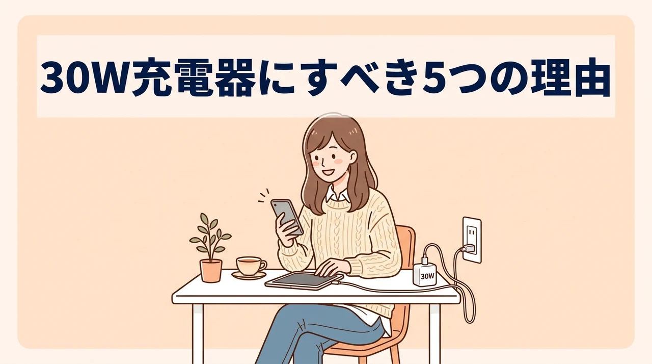 30w以上の充電器を選ぶメリット5つ