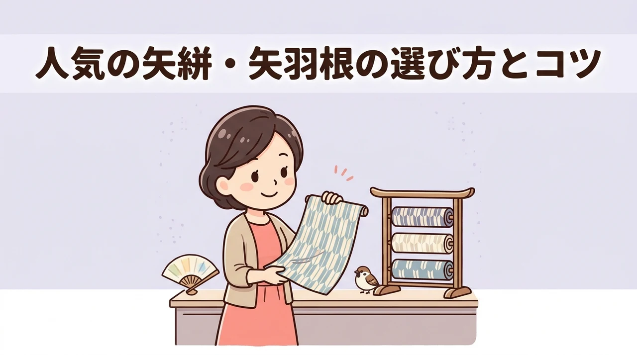 人気の矢絣・矢羽根の選び方とコツ