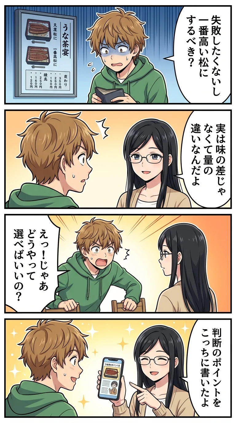うなぎ 松竹梅 違い