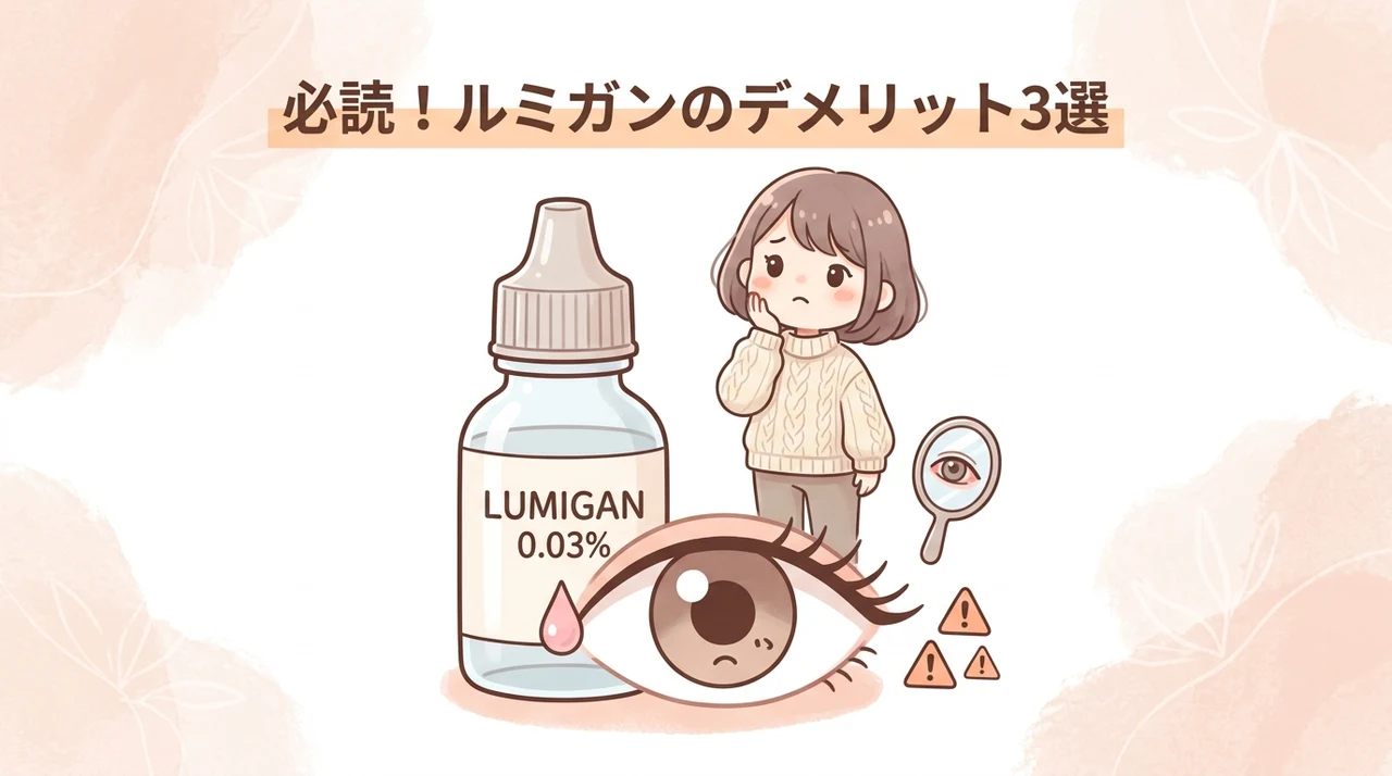 ルミガンの使用で注意すべきデメリット3つ