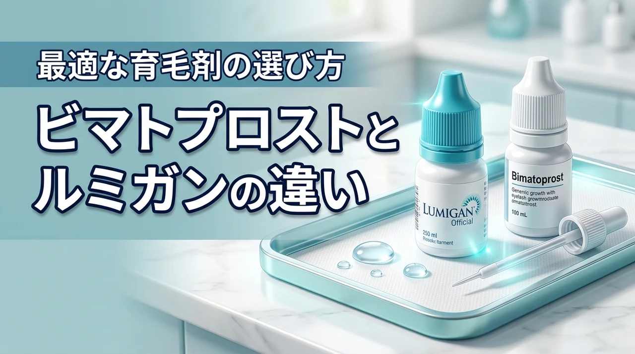 ビマトプロストとルミガンの違いを知って納得!自分に最適なまつ毛育毛剤の選び方