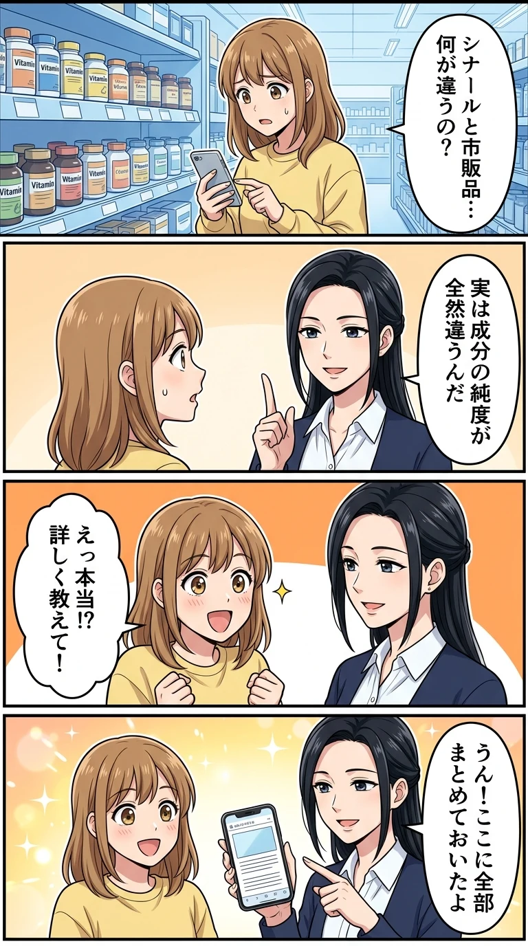 シナール ビタミンc 違い