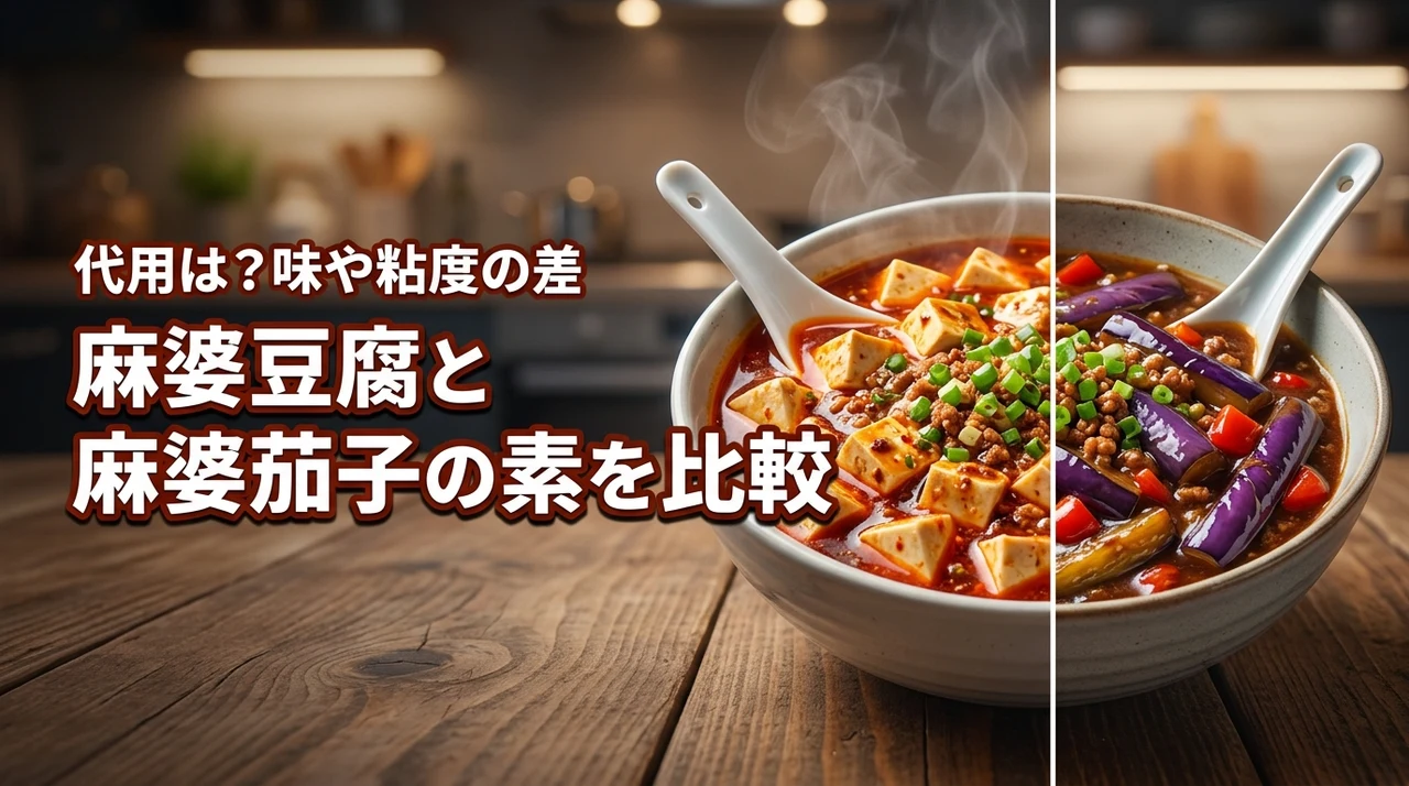 麻婆豆腐と麻婆茄子の素の違いを比較！代用はできる？味や粘度の差が気になる方へ
