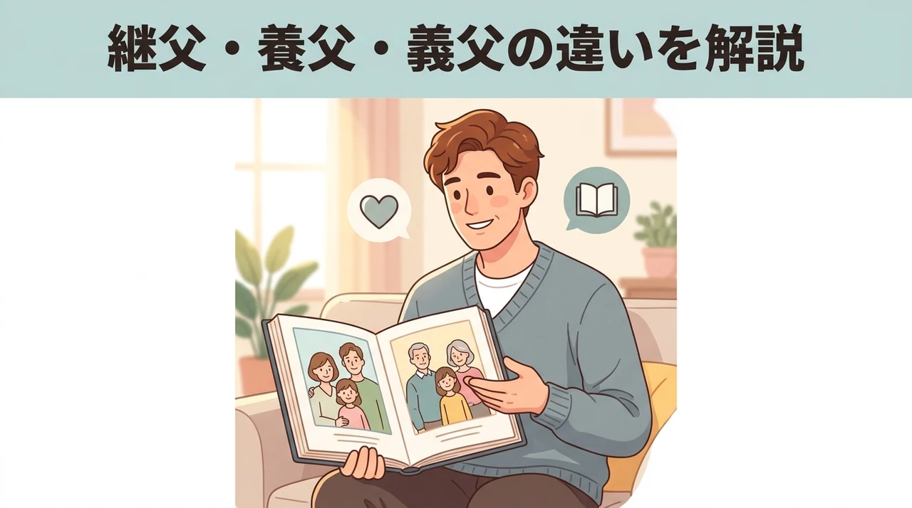 継父と養父と義父の違いを詳しく解説