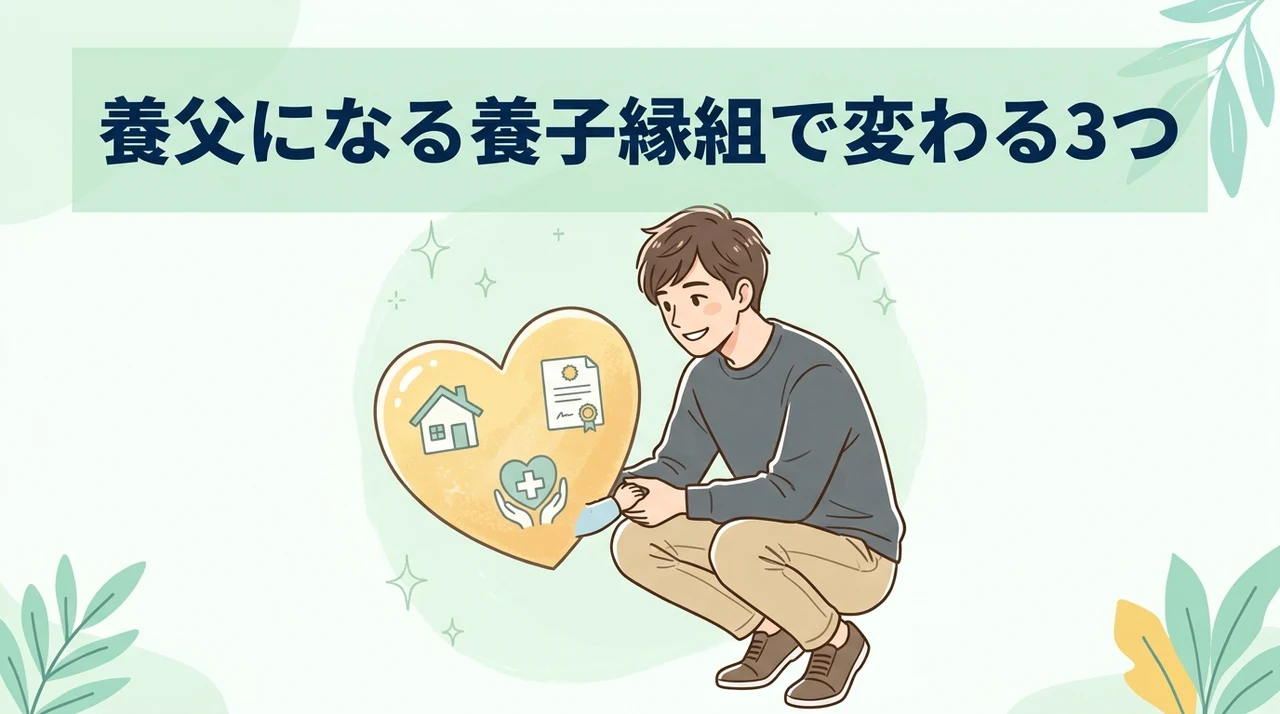 養父になる養子縁組で変わる3つの権利