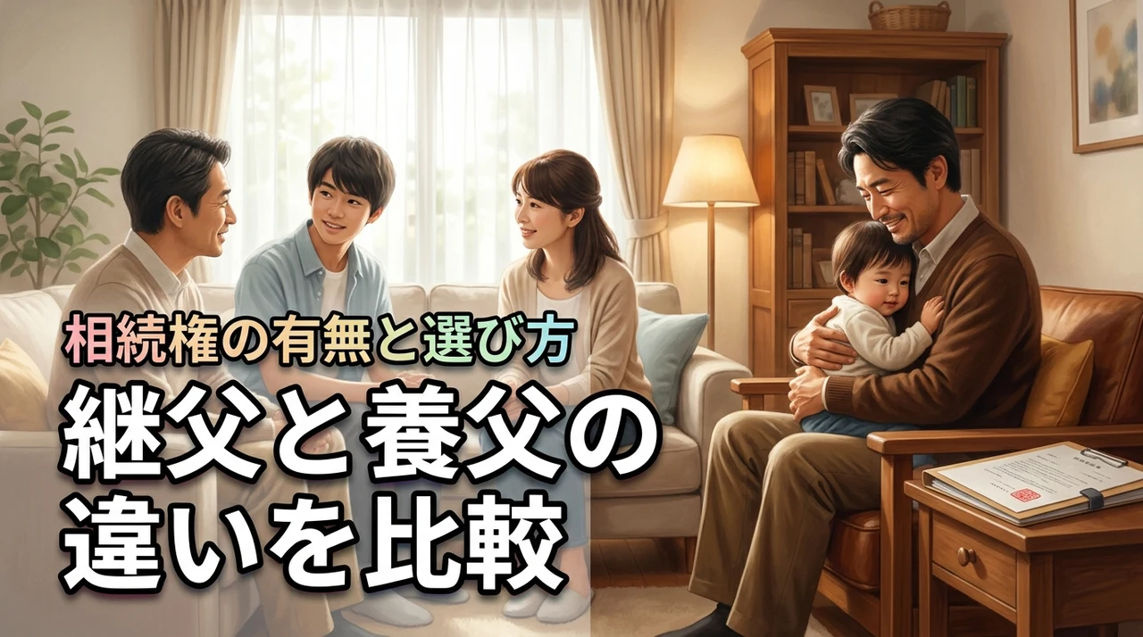 継父と養父の違いを知り家族を守る！相続権の有無や正しい選び方の判断基準