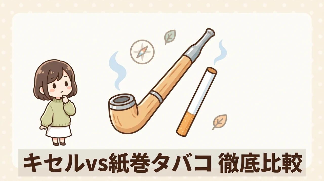 キセルと紙巻タバコの違いとは?特徴を徹底比較