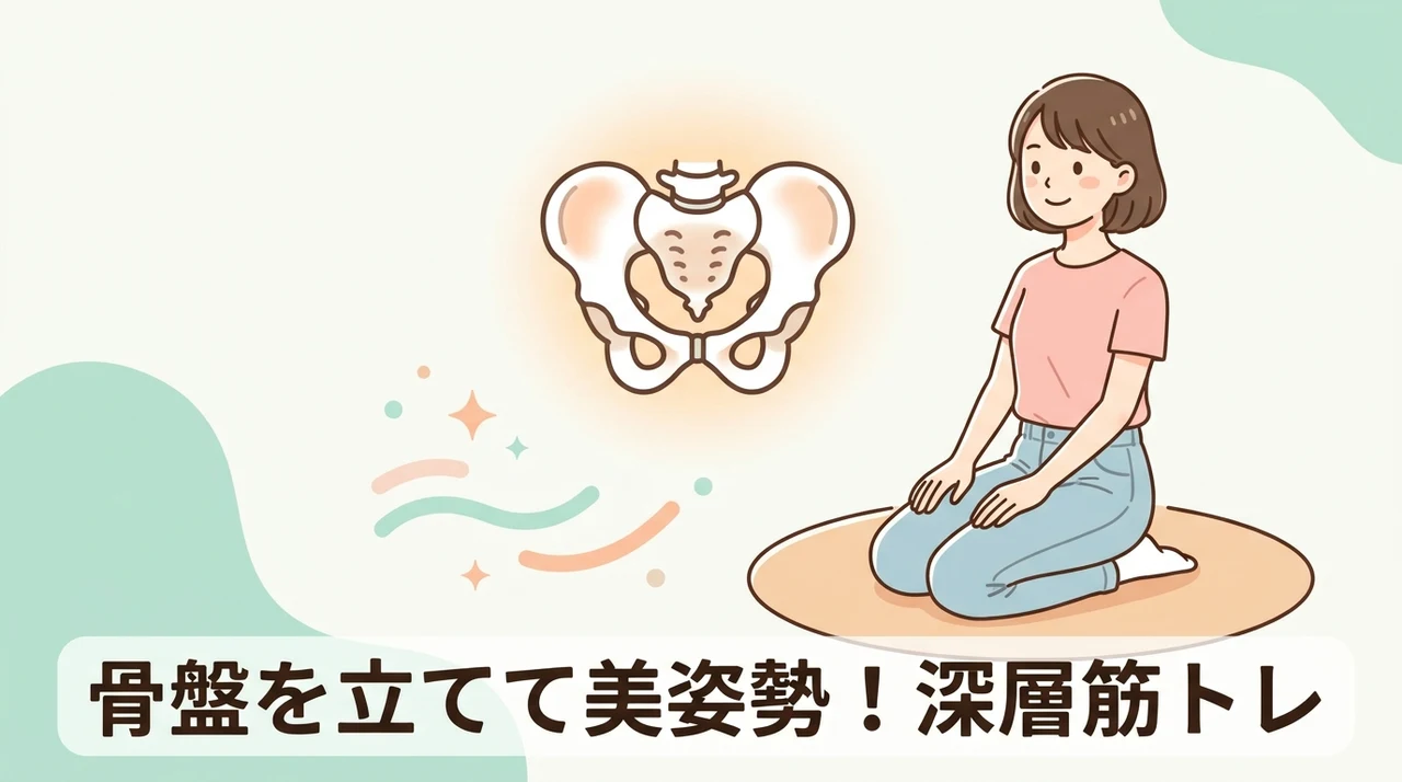 骨盤を立てる姿勢を支えるインナーマッスル強化法