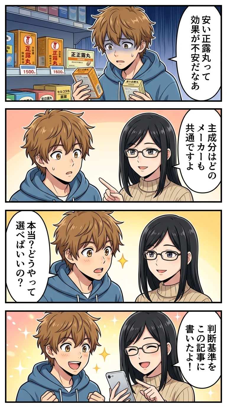 正露丸 違い メーカー