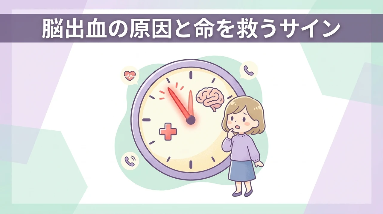 脳出血の主な原因と緊急時の予兆サイン