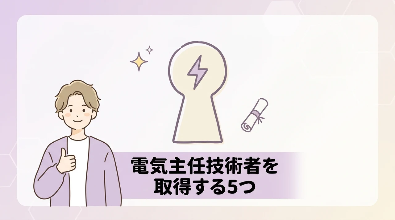 電気主任技術者を取得する5つのメリット