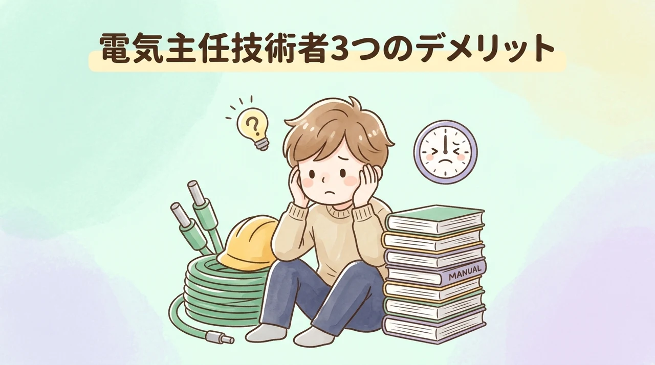 電気主任技術者を目指す3つのデメリット