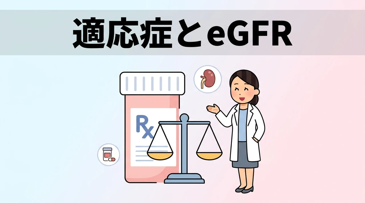 適応症とeGFRに基づく使い分けのポイント3つ