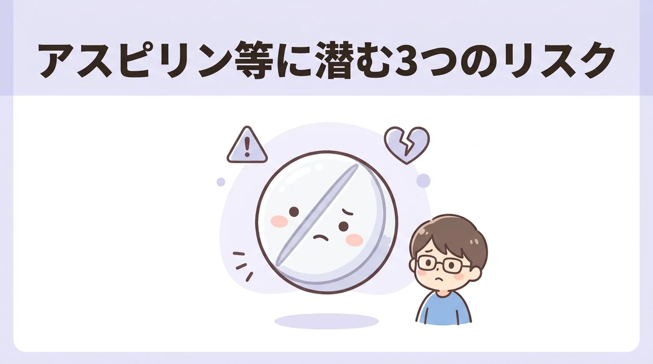 アスピリン等に共通するデメリット3つ