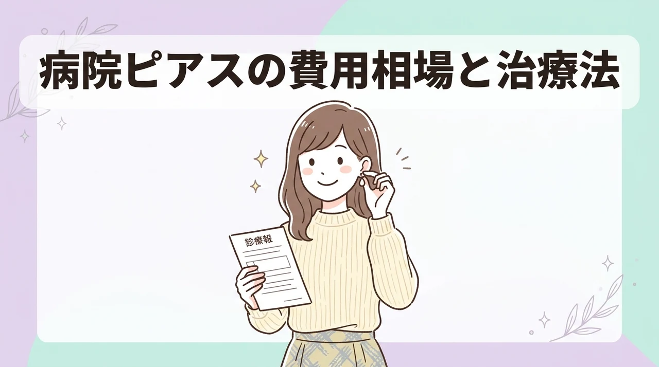 病院でのピアス治療法と費用相場