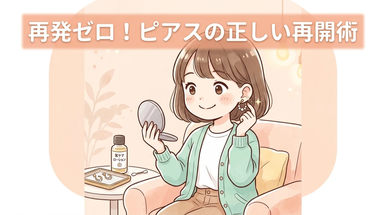 再発を防ぐケアとピアスの再開方法