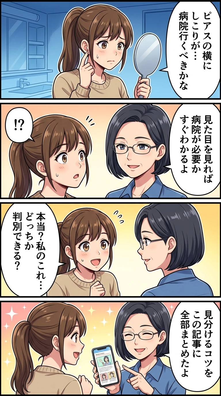 ピアス 肉芽 ケロイド 違い