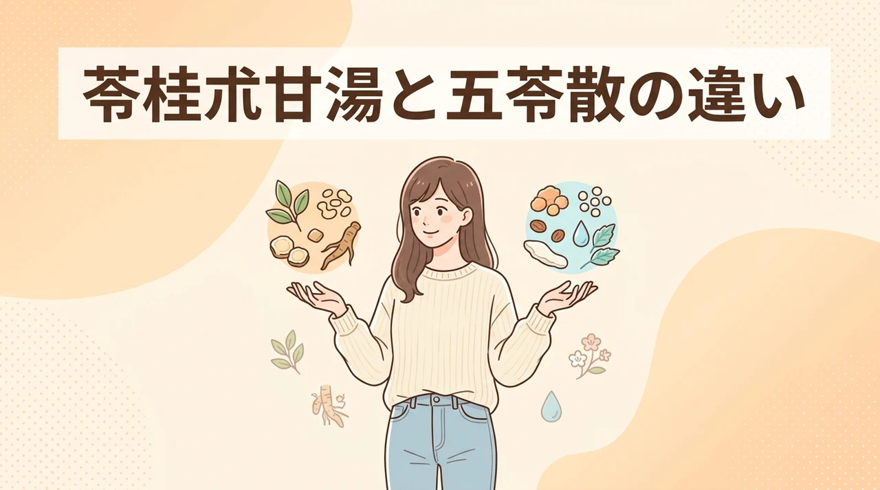 苓桂朮甘湯と五苓散の違いを徹底比較