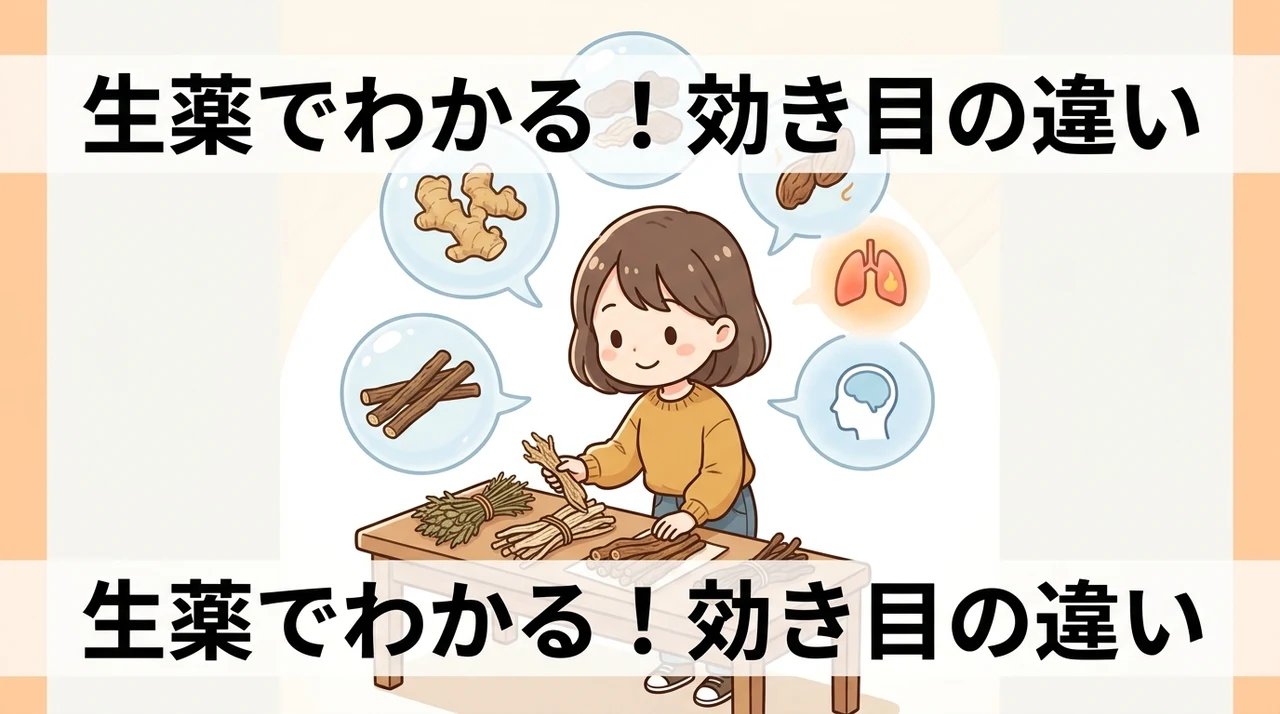 構成生薬から見る作用の違い