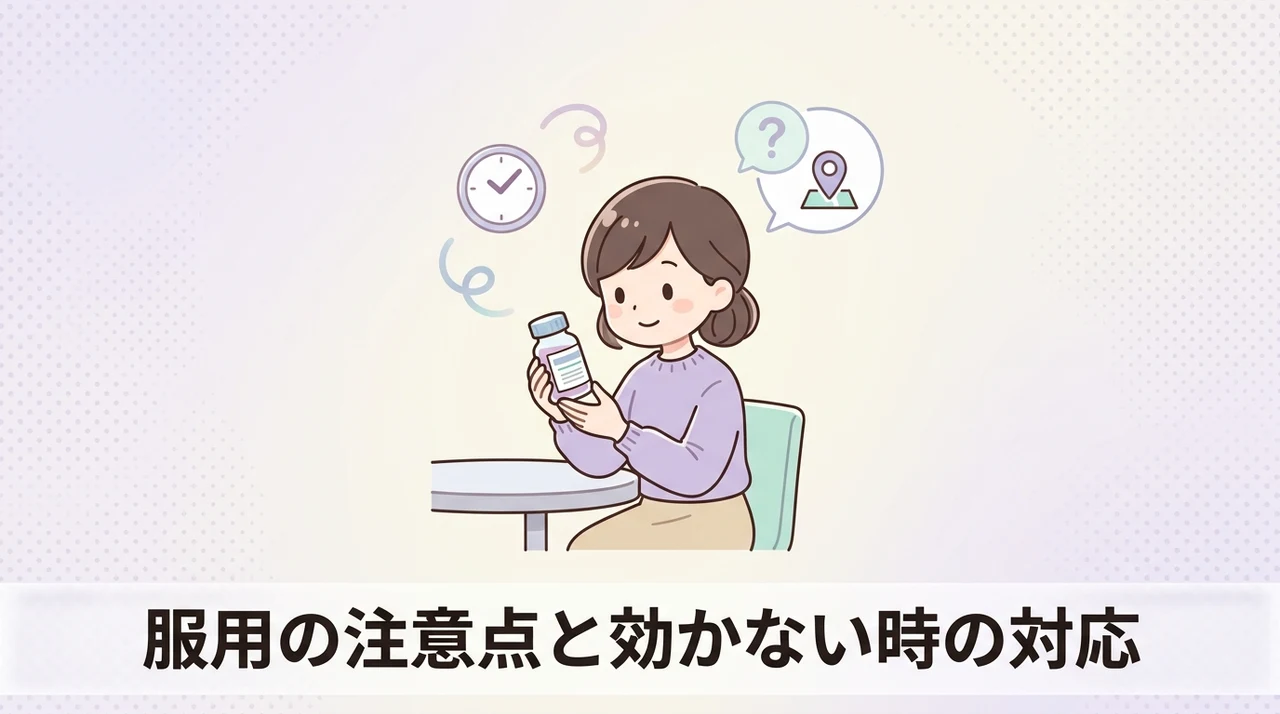 服用時の注意点と改善しない時の対応