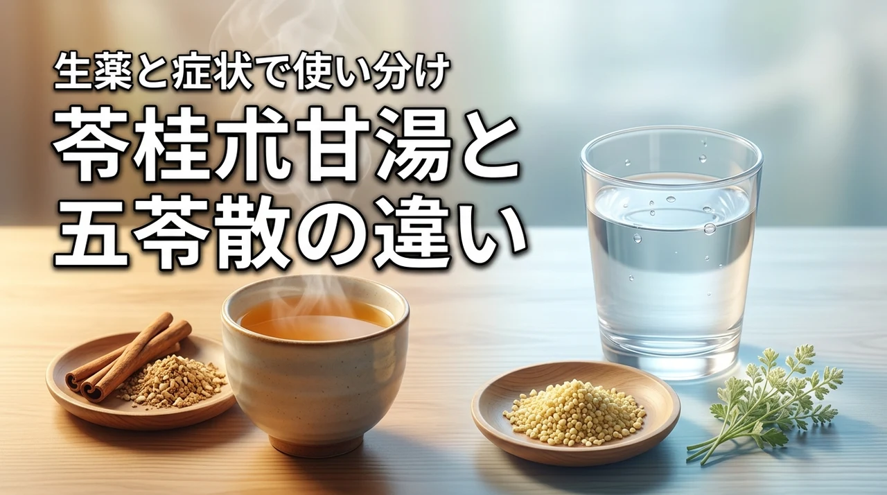 苓桂朮甘湯と五苓散の違いは生薬にあり!めまいやむくみを解消する正しい使い分け