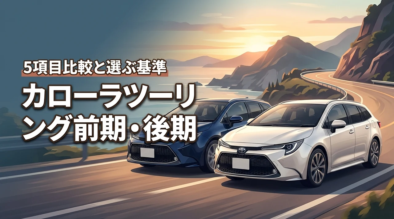 カローラツーリングの前期と後期の違いを5項目で比較！中古か新車か判断する基準