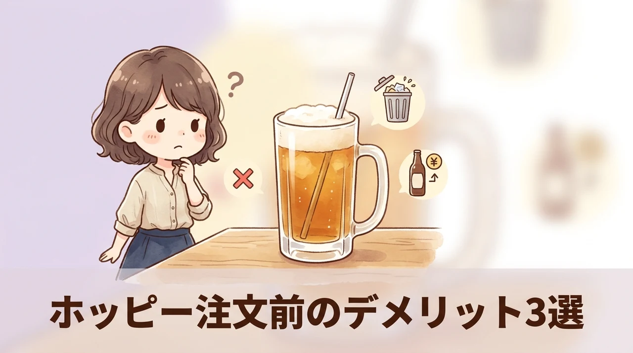 注文前に確認したいホッピーのデメリット3つ