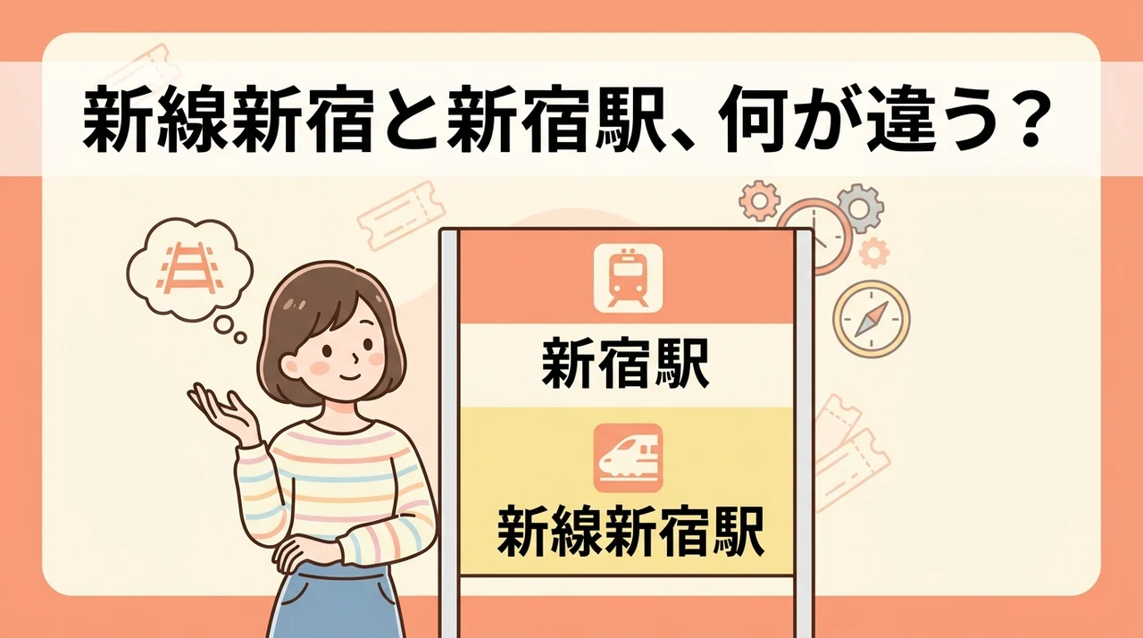 新線新宿駅と新宿駅の違いと停車駅の基本