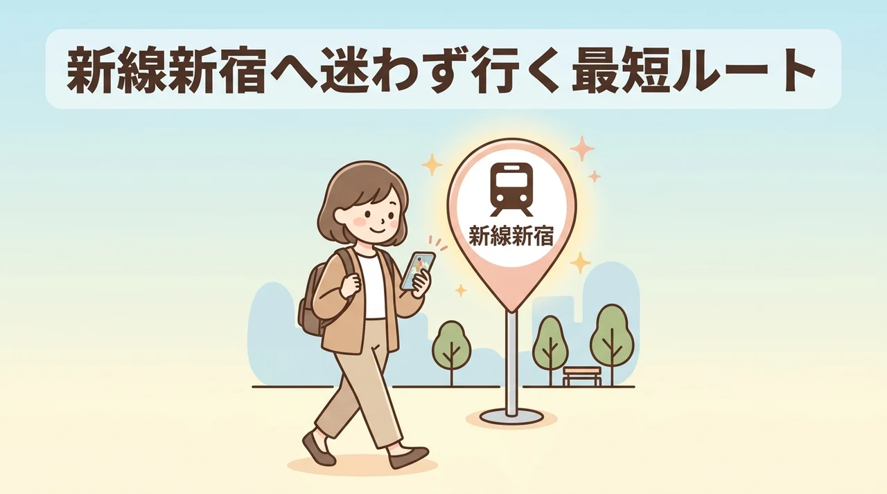 新宿駅から新線新宿駅へのスムーズな行き方